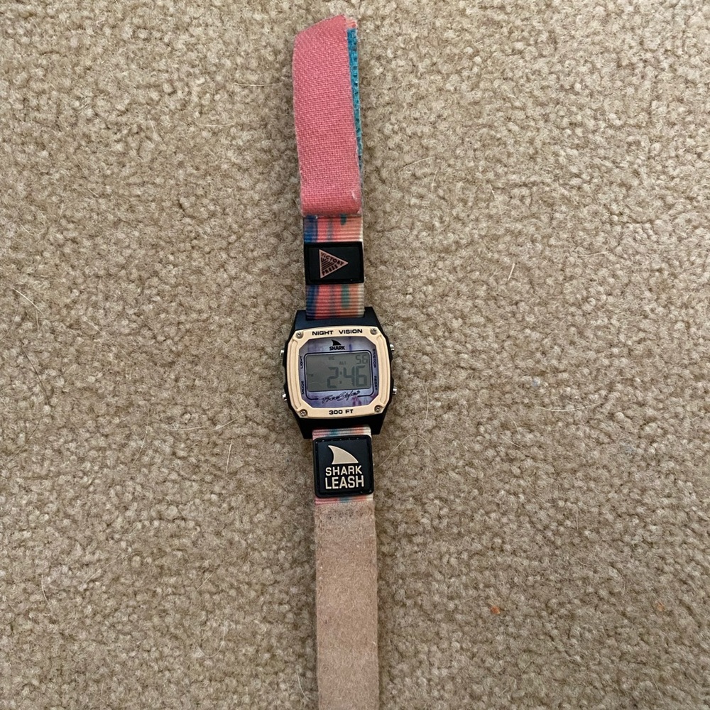 PINK TIE DYE SHARK WATCH